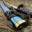 کاتانا شینکن طرح ژاپنی blue-katana